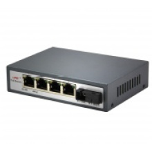 10 / 100Mbps Ethernet Conmutador PoE de 4 puertos Compatible con Poe Power Máximo 25.5 Watts